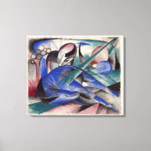 Vintage Franz Marc Dreaming Horse Canvas Print