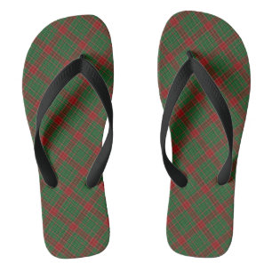 Vintage Fraser of Castle Leathers Tartan Flip Flops