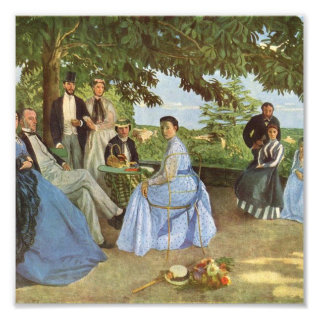 Vintage Frederic Bazille The Family Reunion Photo Print (Front)