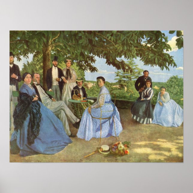 Vintage Frederic Bazille The Family Reunion Poster (Front)