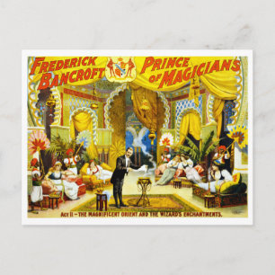 Vintage Frederick Bancroft Prince of Magicians Postcard