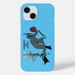 Vintage Freediving Diver with Abalone and Kelp URM iPhone 15 Case