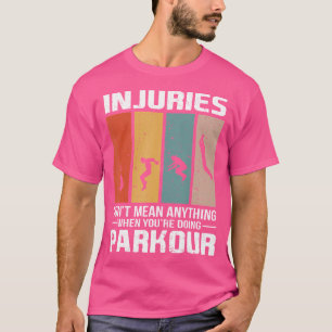 Vintage Freerunner Parkour Training Silhouette Ret T-Shirt