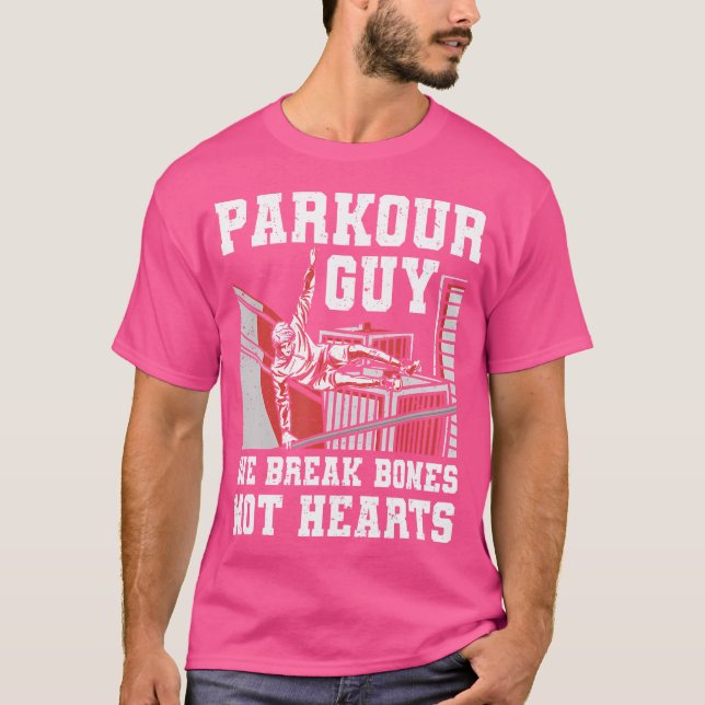 Vintage Freerunner Parkour Training Silhouette Ret T-Shirt (Front)