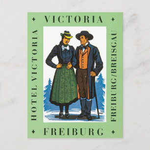 Vintage Freiburg Victoria Postcard