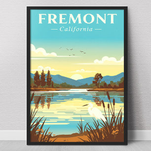 Vintage Fremont California Poster