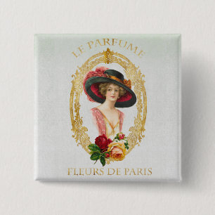 Vintage French 15 Cm Square Badge