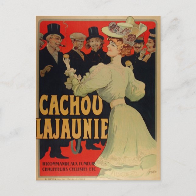 Vintage French 1910 Adv Postcard (Front)
