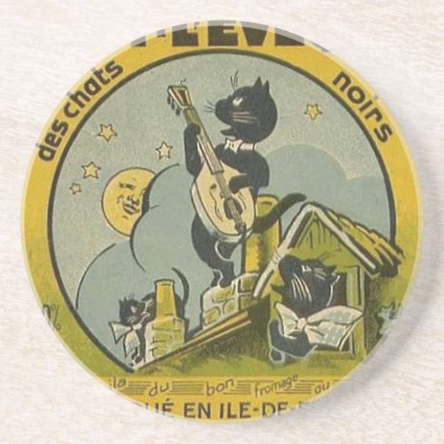 Vintage French Advertisement Coaster (Front)