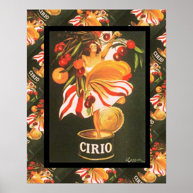 Vintage French advertising, Cirio fruit Poster (Front)