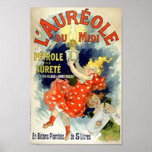 Vintage French Advertising L' Aureole Du Midi 1893 Poster