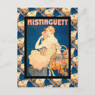 Vintage French advertising, Mistinguett Postcard