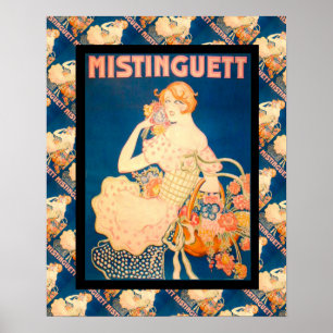 Vintage French advertising, Mistinguett Poster