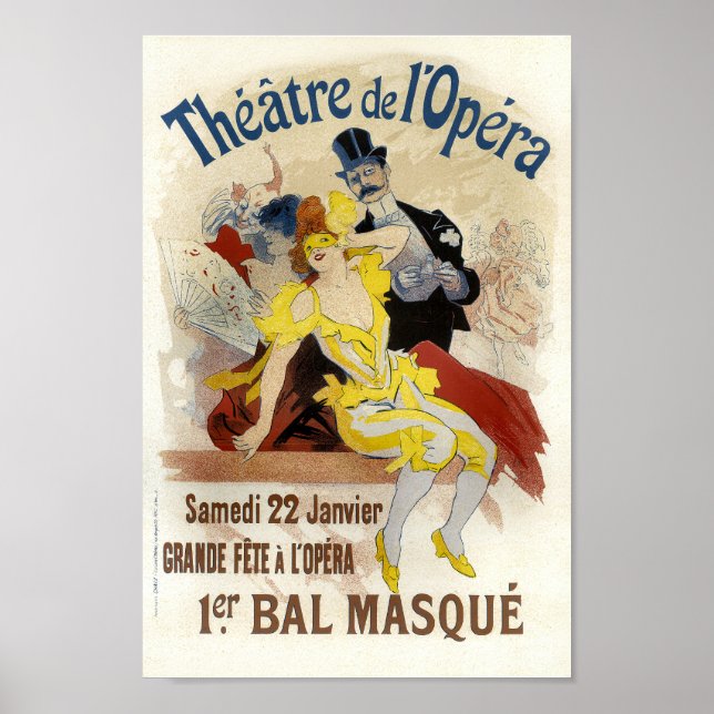 Vintage French Advertising Theatre de L'Opera Poster (Front)