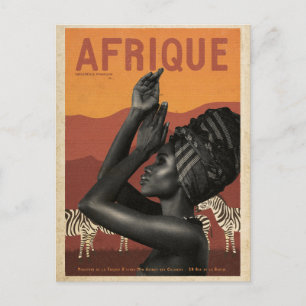 Vintage French Africa travel  Postcard