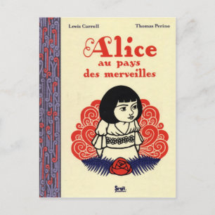 Vintage French Alice in Wonderland Postcard