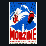 Vintage French Alps Gondola Winter sport ski ad Poster<br><div class="desc">Vintage French Alps Gondola Winter sport ski ad Poster Anime Cartoon Comic Fiction Manga</div>