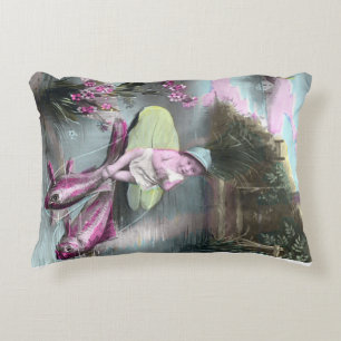 Vintage French April Fool Pistcard Decorative Cushion