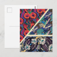 Vintage French Art Deco Geometric Floral Patterns