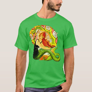 Vintage French Art Deco Mermaid ECRU T-Shirt