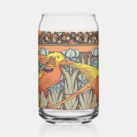 Vintage French Art Nouveau Nature Bird Pattern