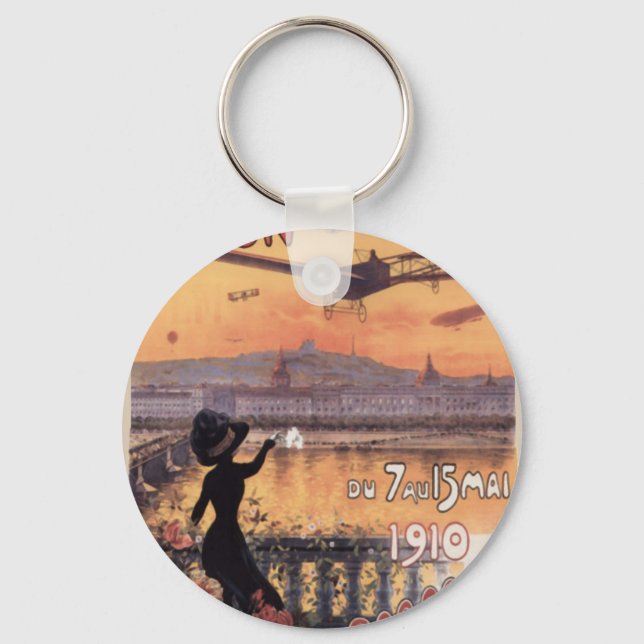 Vintage French Aviation Key Ring (Front)