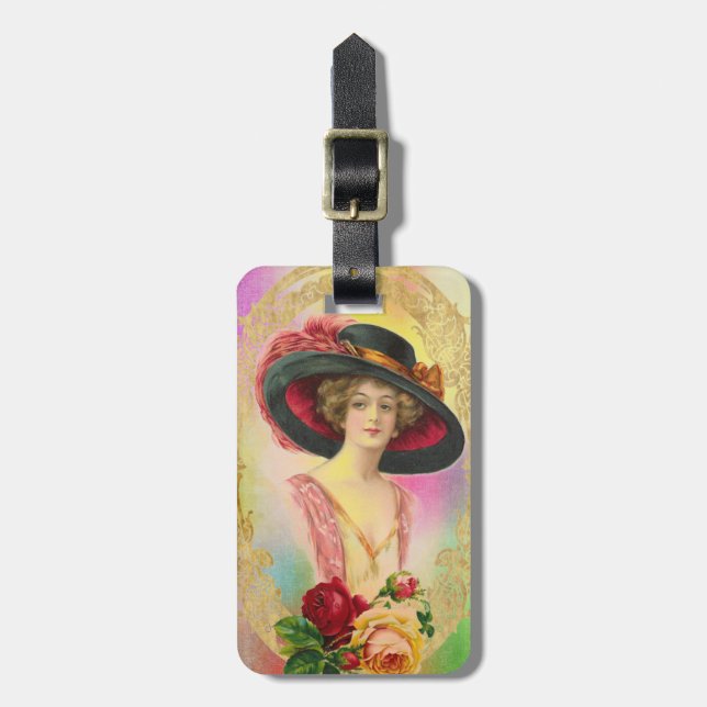 Vintage French Bag Tag (Front Vertical)