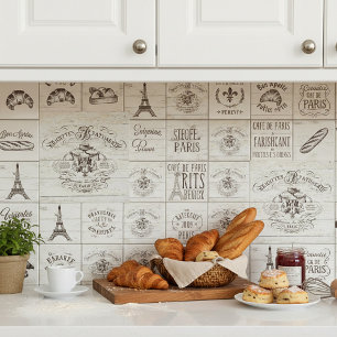 Vintage french bakery sign tile