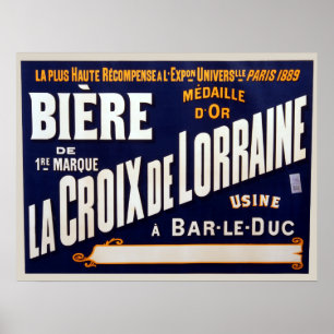 Vintage French Beer Advertisment Poster