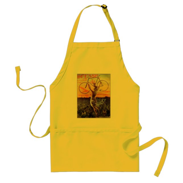Vintage French Bicycle Poster Standard Apron (Front)