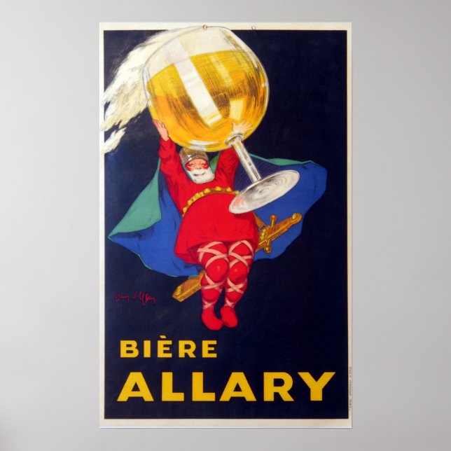 Vintage French Biere Allary by Jean D'Ylen Poster (Front)
