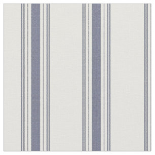 Vintage French Blue Fabric Ticking
