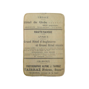 Vintage French Book Bath Mat