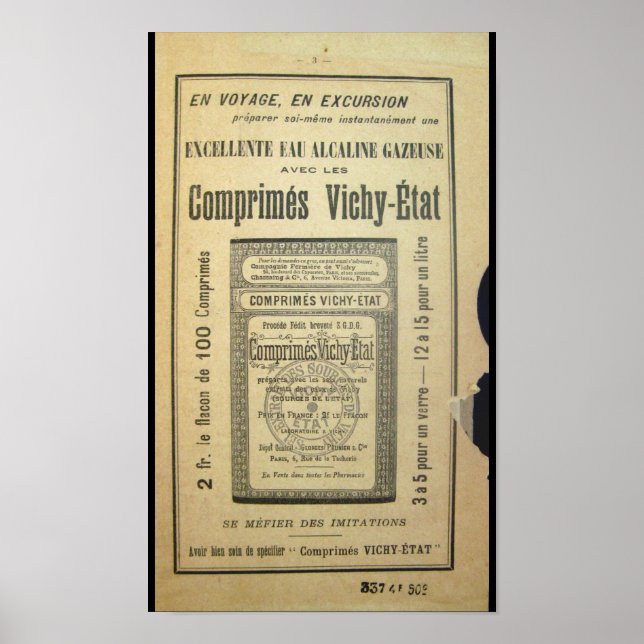 Vintage French Book Poster (Front)