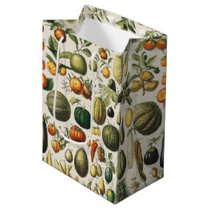 Vintage French Botanical Fruit Poster Art Medium Gift Bag