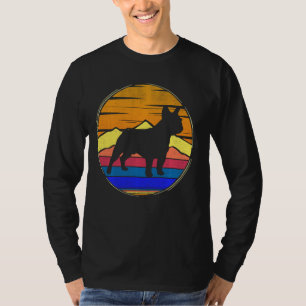 Vintage French Bulldog Retro Sunset Pets Dog Lover T-Shirt