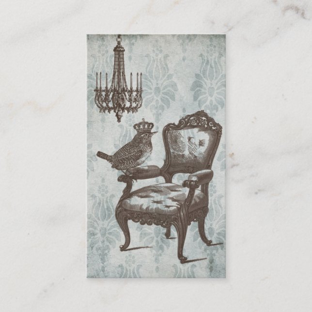Vintage French business card (Front)