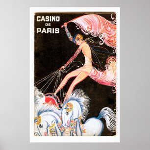 Vintage French Cabaret Poster Print