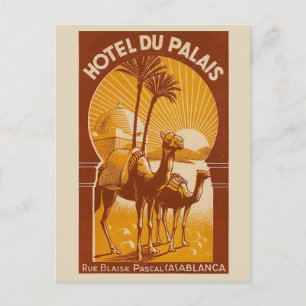 Vintage French Casablanca Travel Postcard