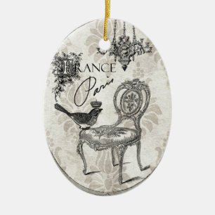 Vintage French chair ornament