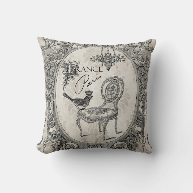Vintage French chair pillow (Front)