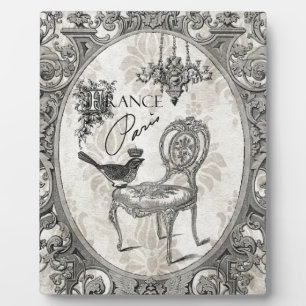 Vintage French chair plaque