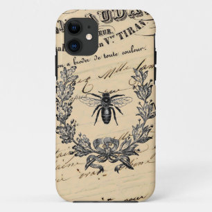 Vintage French Chic Honey Bee iPhone 11 Case