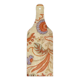 Vintage French Chintz Floral Antique Terracotta Cutting Board