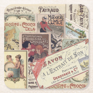 Vintage French Chocolat Coaster