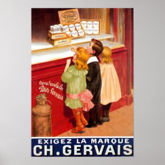 Vintage French Chocolate Advertising Poster