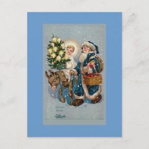 "Vintage French Christmas Card" Postcard