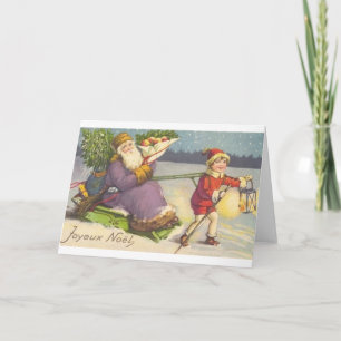 Vintage French Christmas Greeting Card