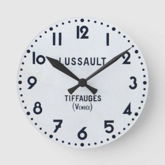 Vintage French Clock. Round Clock