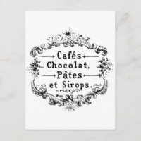 Vintage French Coffee & Chocolate Label